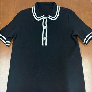 Maje Black & White Blouse